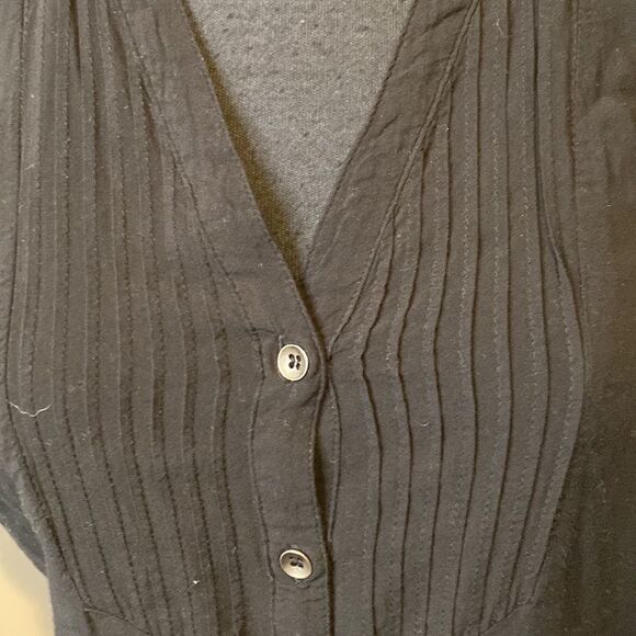 Z MAEVE Black Anthropologie Women’s 0 Sleeveless Button Up Open Back - Picture 2 of 6